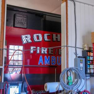 Space is tight and storage is placed where it can be.