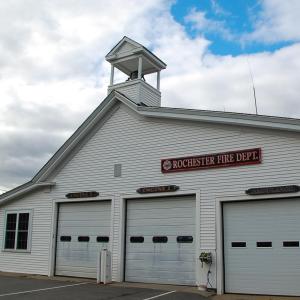 The exterior of the fire station.