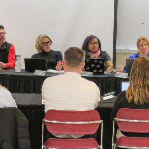 The Old Rochester Regional School District school committee discussed the high school's career development program at its Thursday, Jan. 15 meeting. Photo by Grace Roche