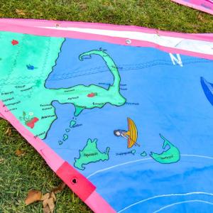 The design of one panel depicts the South Coast region. 