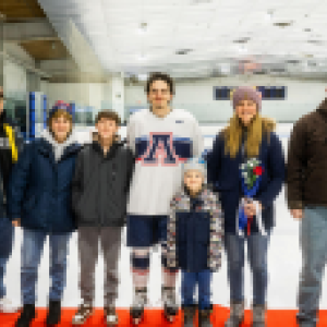 Ice hockey player Ryan Orlando and his family. 