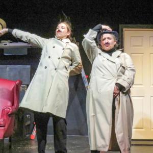 Samantha Asker, left, and Jennie Williamson played various roles throughout the show. 