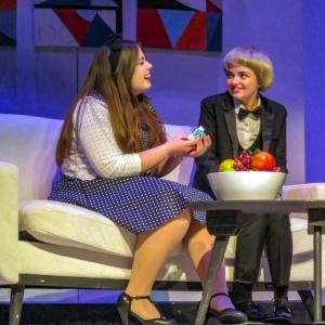 Amanda Tomasso, left, and Tessa Ripley play two young people who can't seem to stop bickering. Photos by Grace Roche