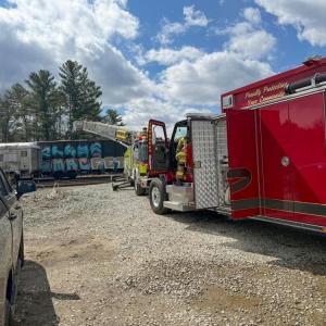 The fire occurred at the Rochester waste facility. 