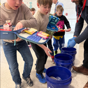 Rochester Memorial students compost their food. 