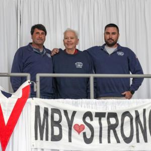 From Left: David Kaiser, Mattapoisett Boatyard founder Arthur Mclean and Ned Kaiser at the grand re-opening on Saturday, May 9. Photos by Samantha DeGenova