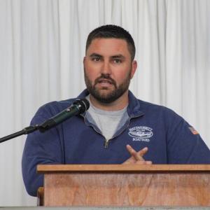 Ned Kaiser speaks during the event. 