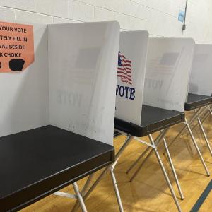 Voters headed to the polls at Old Hammondtown School on Tuesday, May 19. Photo by Grace Roche
