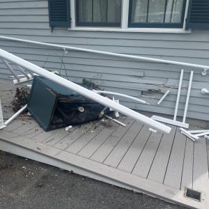 The aftermath of the accident. 