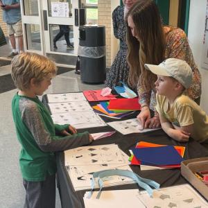 Attendees could try their hand at art projects, such as folding origami. 