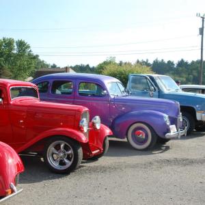 The Council on Aging parking lot was a rainbow of colors. 