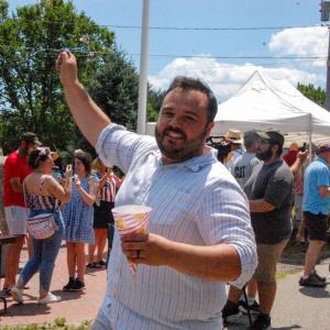 Town Administrator Cameron Durant joined the celebration. 