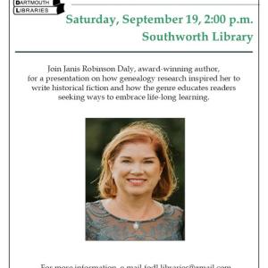 lecture, historical fiction