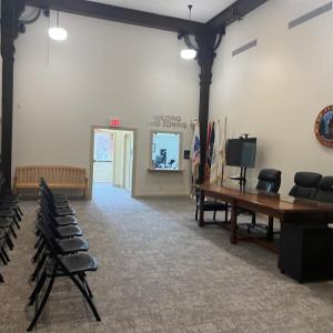 The renovations revealed historic touches inside the building. 