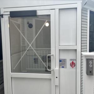 Several lifts were installed in the building to give wheelchair users access to upper levels. 