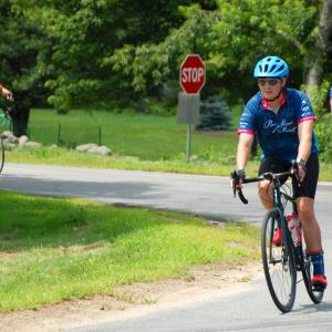 Cyclists pedaled up to 100 miles during the ride. 
