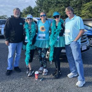 From left: Ken Eilers, Roxanne Eilers, Lisa Eilers, Cindy Trapp and Dave Trapp. “We’re all just trying to celebrate her,” Cindy said. “We love her, and we know that she is watching over us.