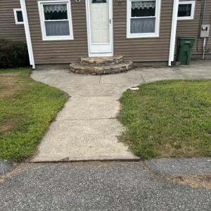 The Marion residence before the ramp was installed. 