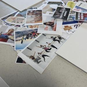 Participants made vision boards to inspire them to be confident. 