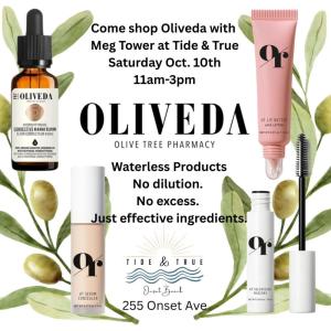 Oliveda Pop Up at Tide & True 