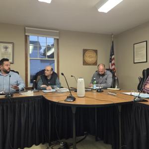 The Select Board at its meeting Monday, Oct. 19. Photo by Tanvi Kulkarni