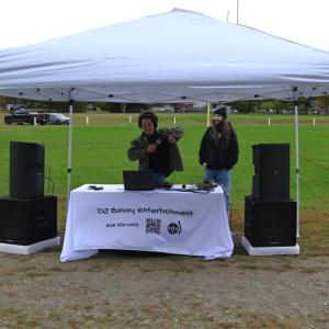 DJ Zavier Tan playing music for the festival.