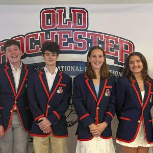Old Rochester Regional's high school ambassadors greeted guests.