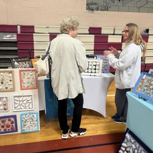 Vendors filled the ORR gymnasium. 