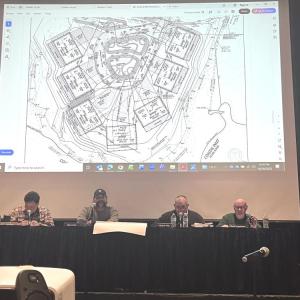 The Conservation Commission held its first hearing for proposed construction on Mahoney's Lane. 