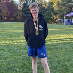Sam Fischer earned Mayflower League All-Star honors after his Tuesday, Oct. 20 performance. Photo source: Upper Cape Tech