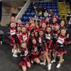 Pee Wee Cheer Team at New England Regional Competition with coach Jessica Stephens.
