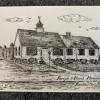 Plumb Library is offering patrons special cards bearing a drawing of the building in celebration of its 50th anniversary. Photo source: Kristen Cardoso