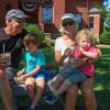From left: JB Brown, Graham Bader, Dot Brown and Nathan Bader enjoy ice cream from Gone Country Creamery on Saturday, Aug. 8. Photos by Grace Roche