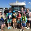 Coastal explorers take a trip on the Marion Harbormaster boat during the week-long program. Photos source: Marion Natural History Museum