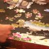 Competitors raced to complete a 300-piece puzzle at the Marion Music Hall on Saturday, Aug. 8. Photos by Grace Roche