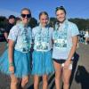 From left: Erin Norton, Cameron Norton and Cali Mills. “We’re here to run for Maddie Eitas, who we’ve known for a very long time,” Erin said. “She’s been very special to us, and we’re here to honor her memory.”