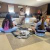 Kim Gioioso leads a session of her confidence class in the First Congregational Church of Marion’s community center on Friday, Sept. 4. Photos by Grace Roche