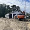 Construction on the former gas station on Route 6 is expected to be complete by spring 2027. Photos by Grace Roche