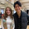 Charlee with Joomin Hwang. Submitted photo