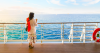 Woman on a cruise ship. 