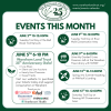 A calendar of events for the Wareham Land Trust in June, part 1, these text details can be read in the text of the post.