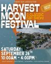 Harvest Moon Festival in Onset 9/26, 10 am - 4 pm, 1 Union Ave, Onset, MA 02558.
